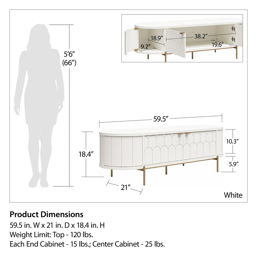 Contemporary Anastasia furniture collection -  White