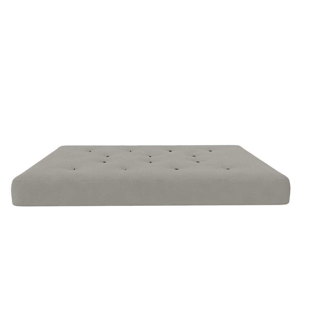 8-in futon mattress with microfiber - Dark Taupe - Full