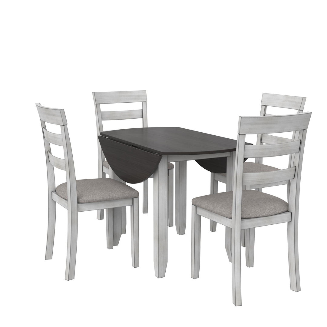Quality wood dining set by DHP -  Oyster