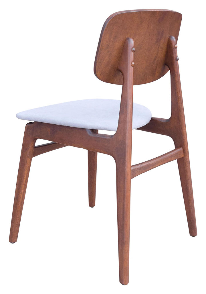 comfortable dining chair set of 2 - Light Gray