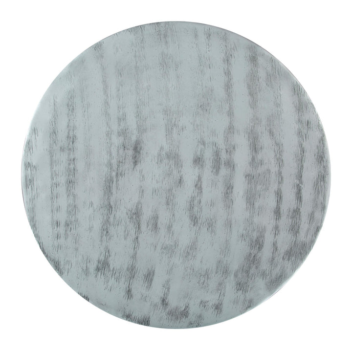 Rounded solid coffee table - Silver