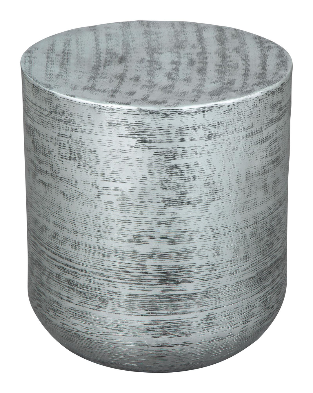 Modern round side table - Silver