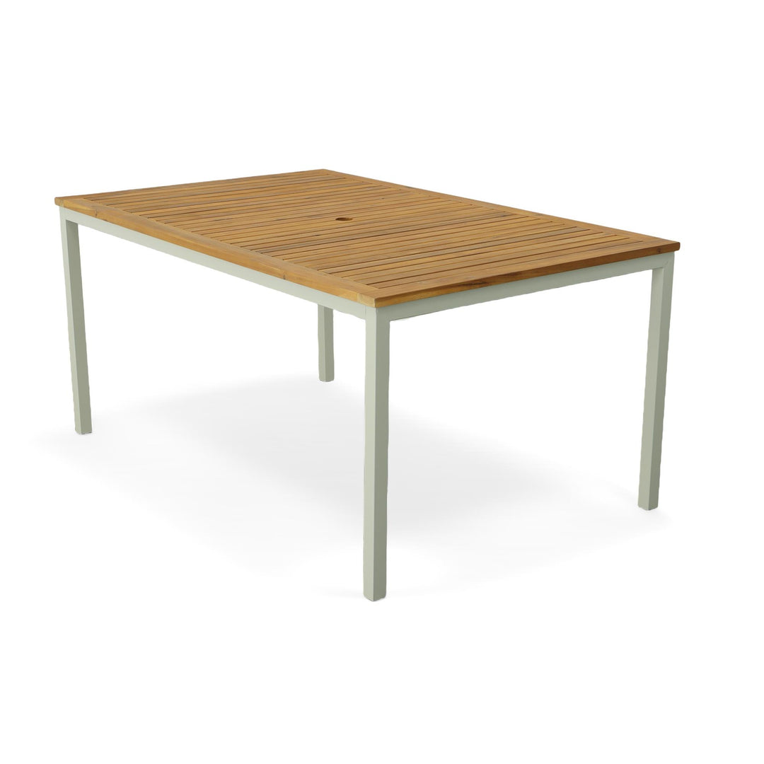 Stylish Newport dining table -  Natural/White