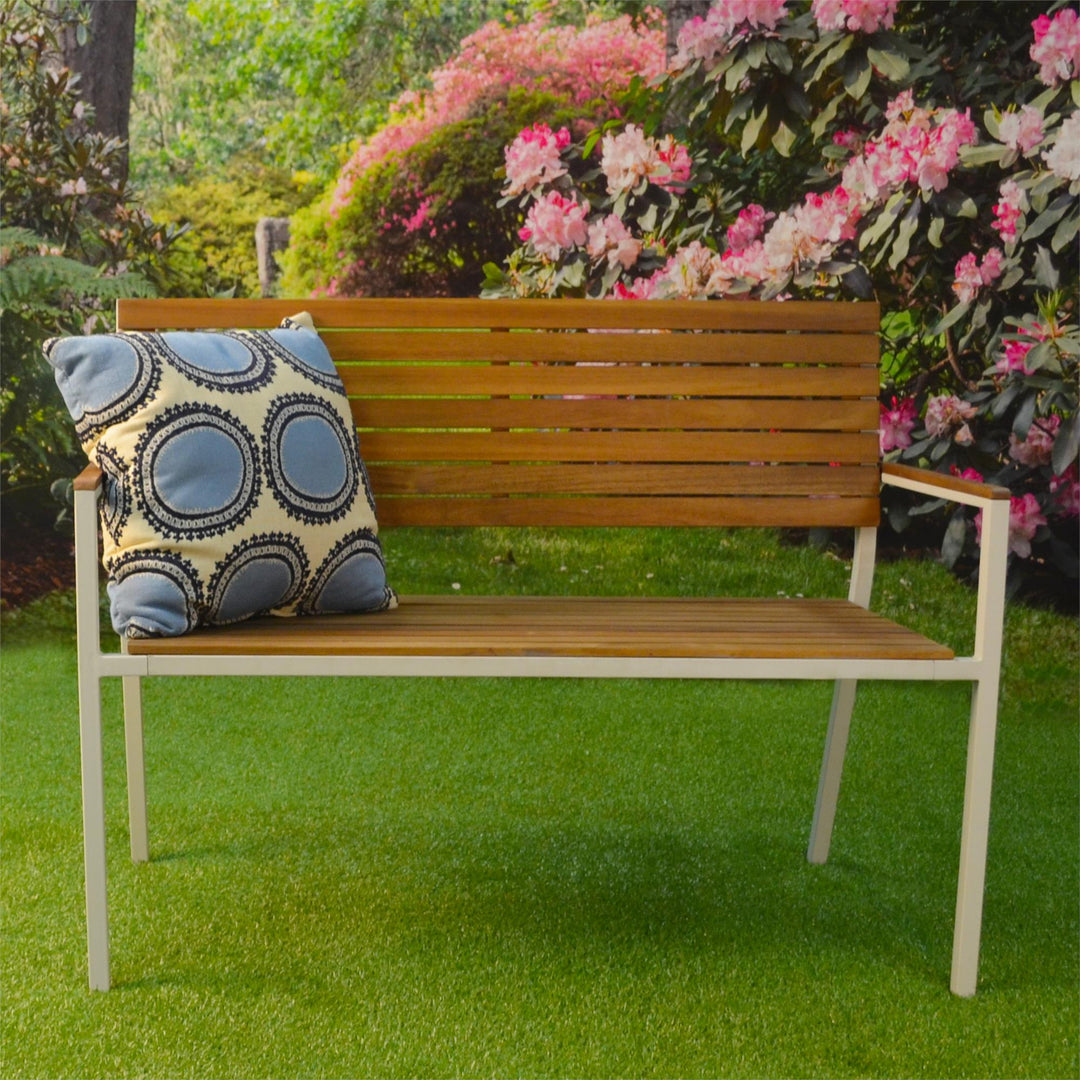 Newport garden bench design -  Natural