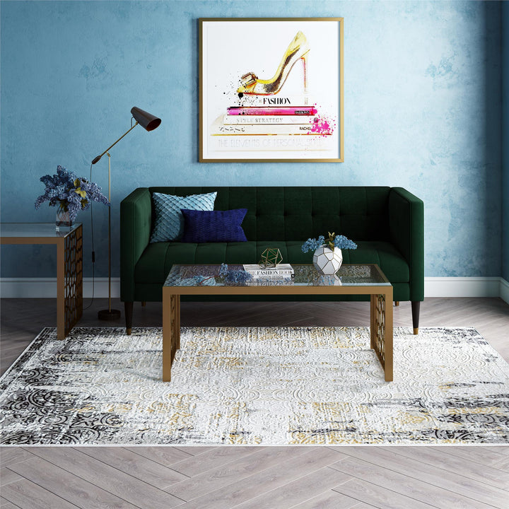 Transitional abstract floor decor -  N/A  -  5'3"x7'0"