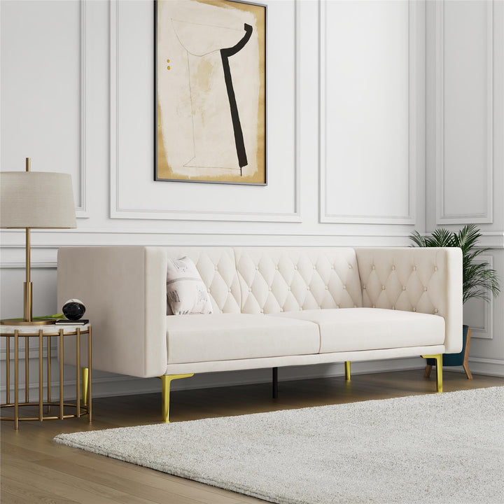 Markuise sofa with metal legs -  Ivory