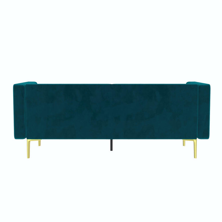Tuxedo sofa for elegant homes -  Emerald Green
