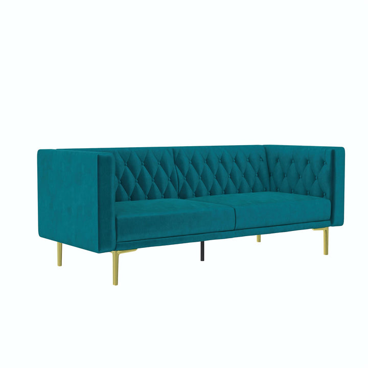 Markuise sofa with metal legs -  Emerald Green