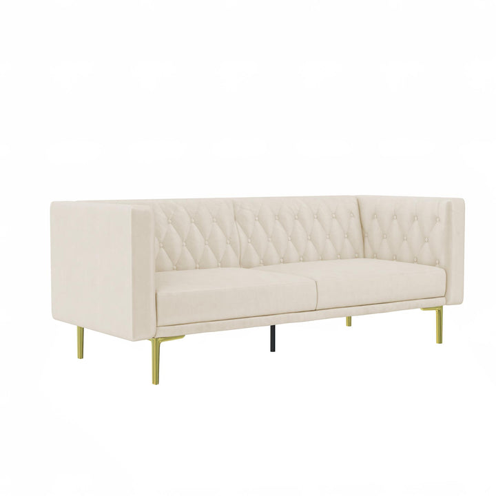 Tuxedo sofa for elegant homes -  Ivory
