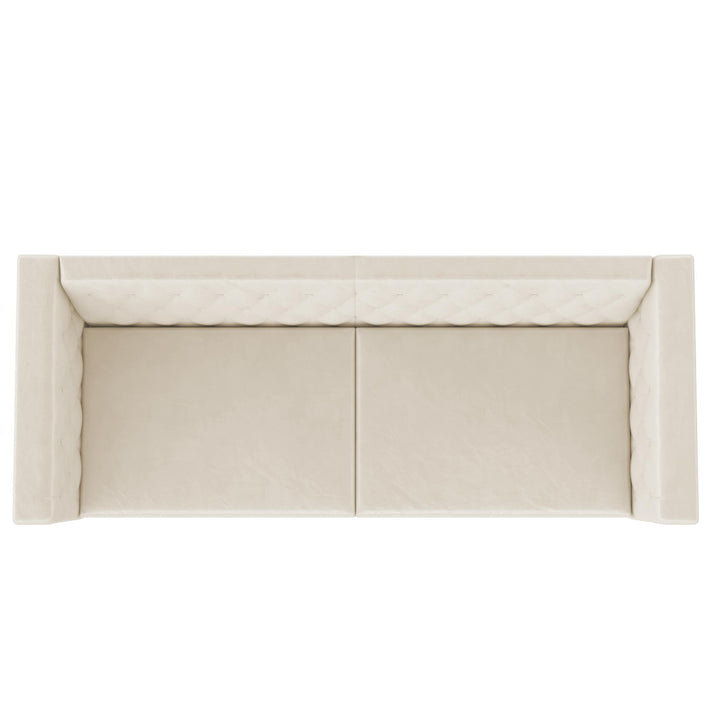 Modern tuxedo sofa designs -  Ivory