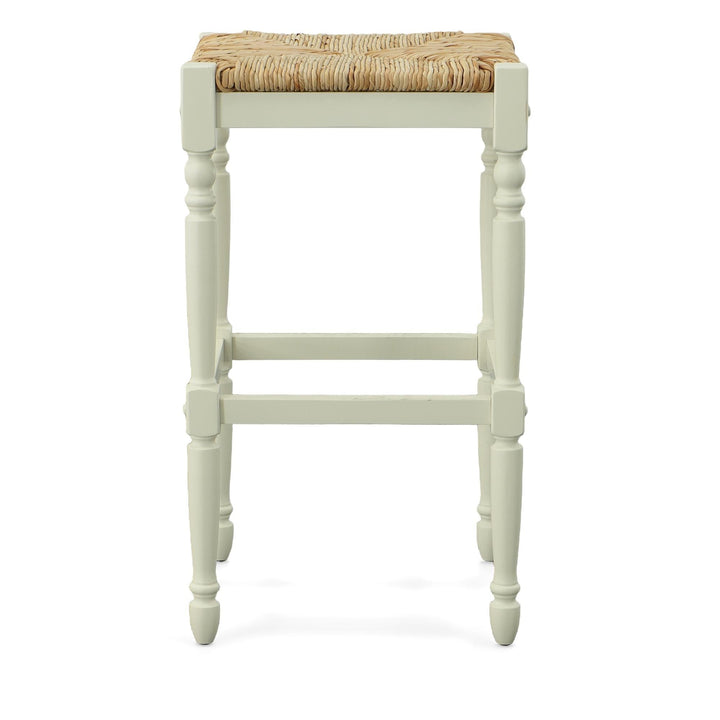 Rush style seated barstool -  White