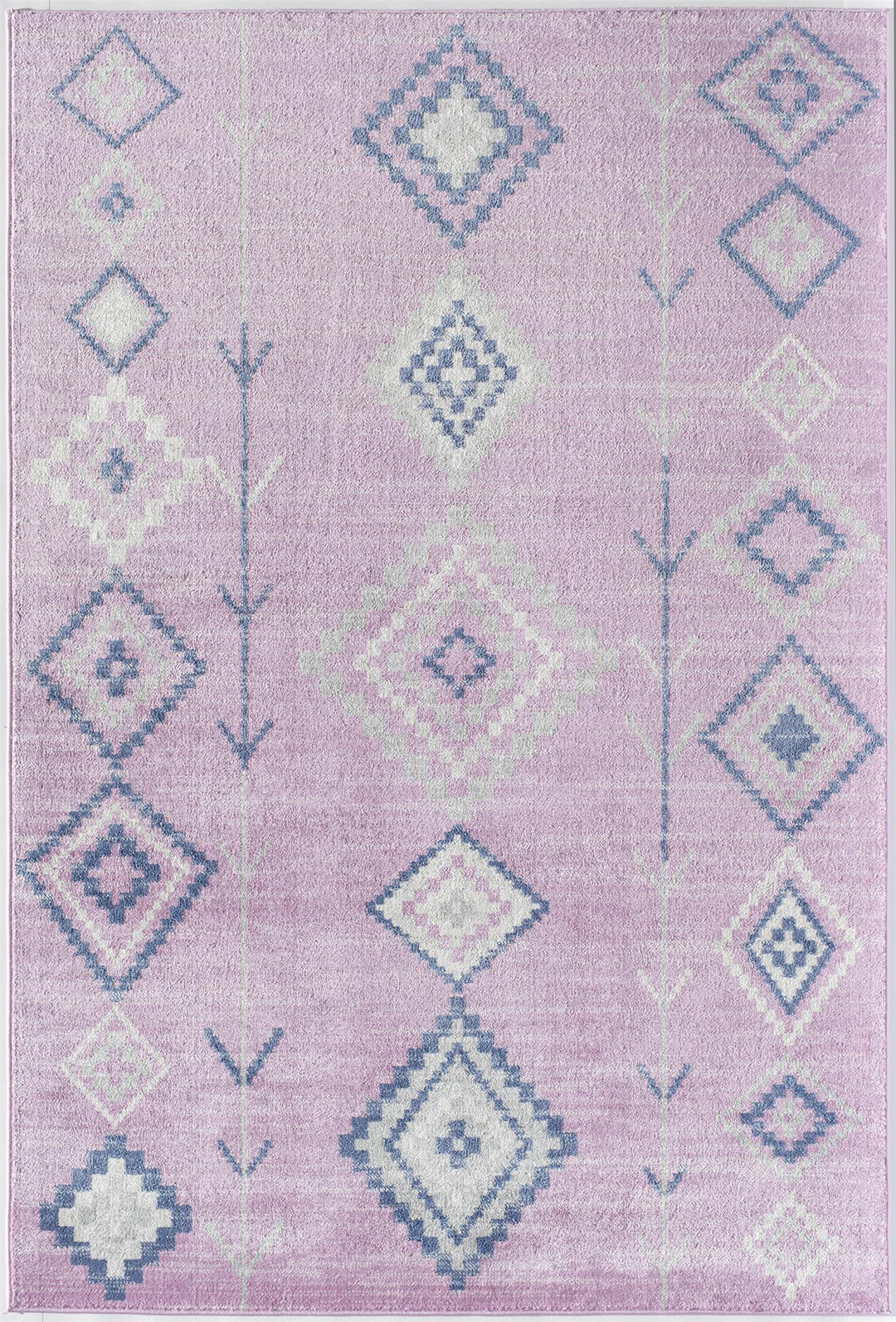 Soleil Native Pink Tribal Moroccan pink Area Rug  -  Pink  -  5'0"x7'0"
