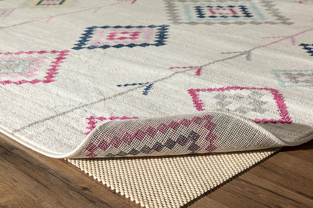 Neutral tribal patterns on ivory rug -  Ivory  -  8'0"x10'0"