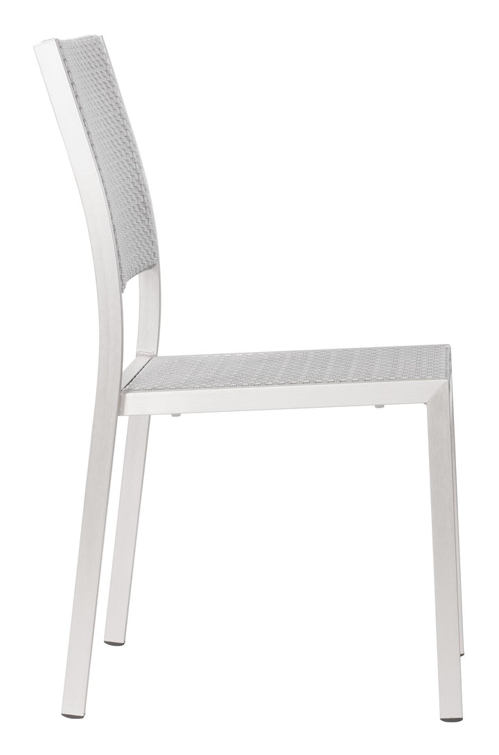set of 2 lightweight dining chairs - Gray