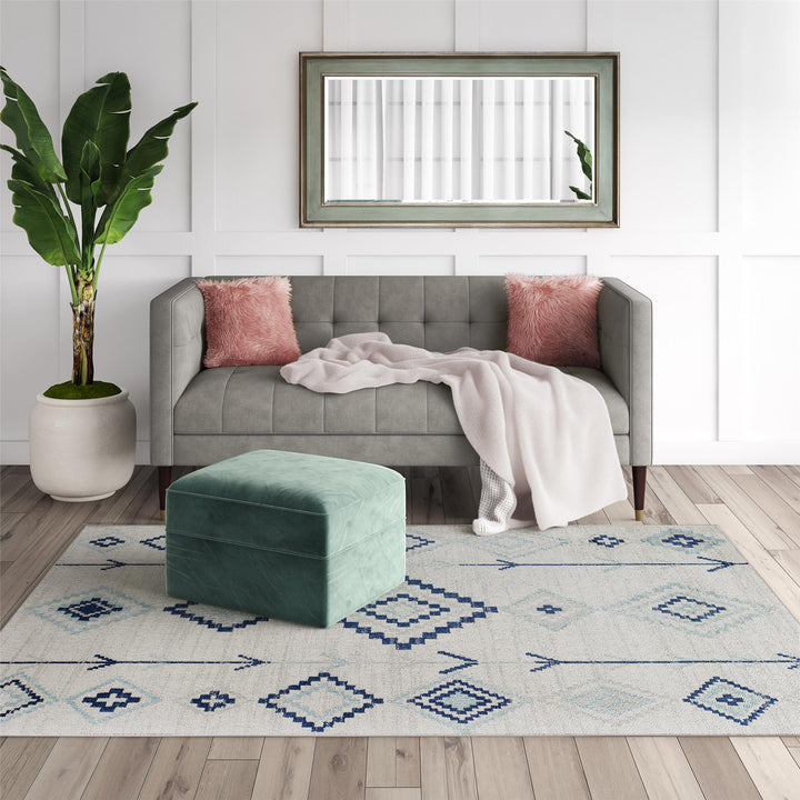 Soleil Native Ice ivory rug -  Ivory  -  5'0"x7'0"