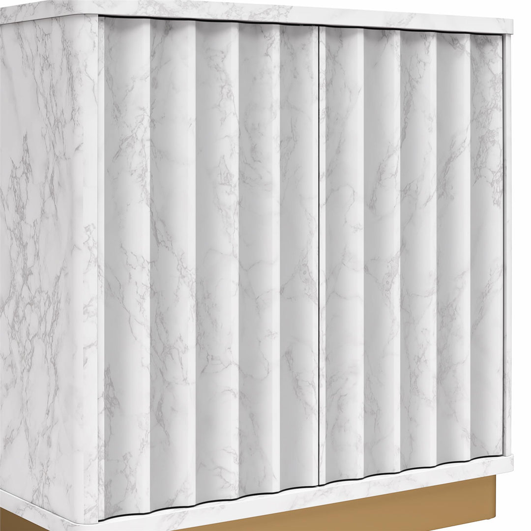 Accent cabinets for modern homes -  White marble