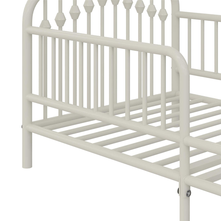 Secure toddler bed with high rails -  Off White  -  Crib & Toddler Mattress