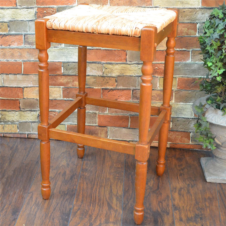 Barstool with unique seat design -  Walnut