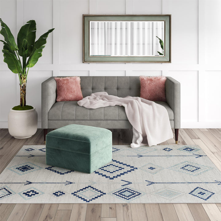 Native Ice series by Soleil for homes -  Ivory  -  8'0"x10'0"