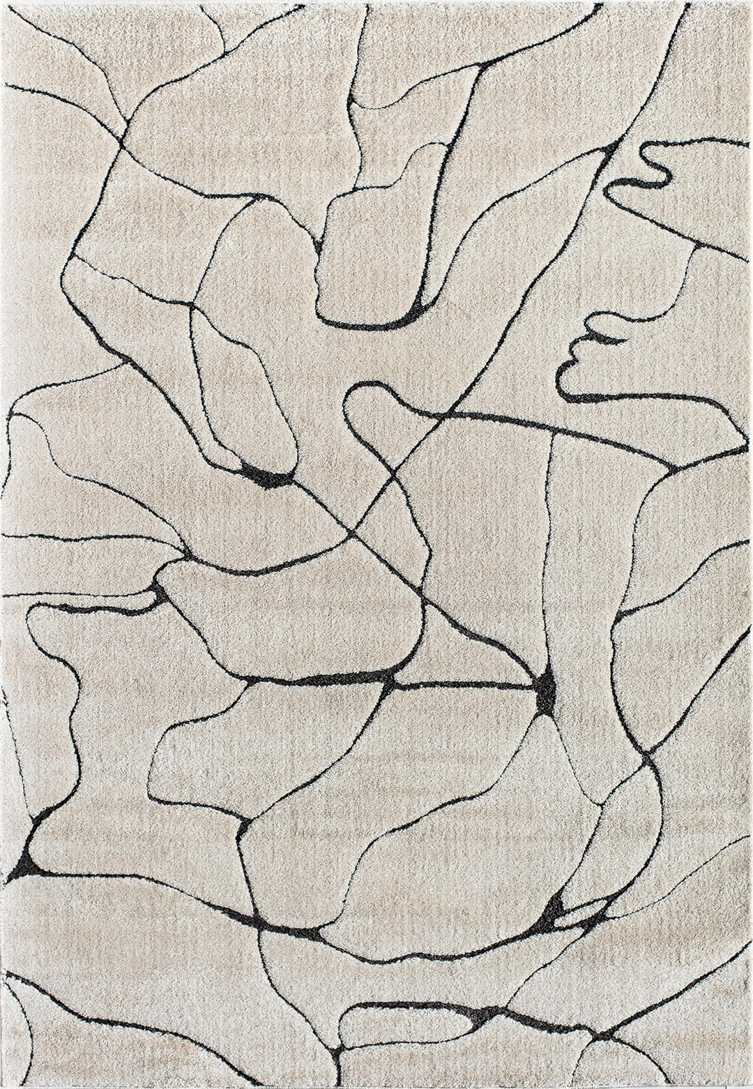 Chanai Marble Geometric Contemporary Tan Area Rug  -  Tan  -  8'0"x10'0"
