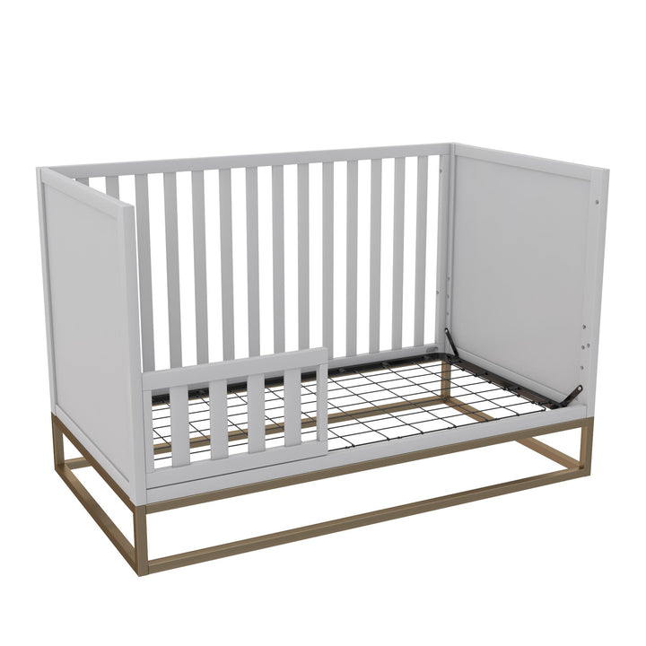 Haven 3 in 1 Wood Crib with Metal Base - Dove Gray