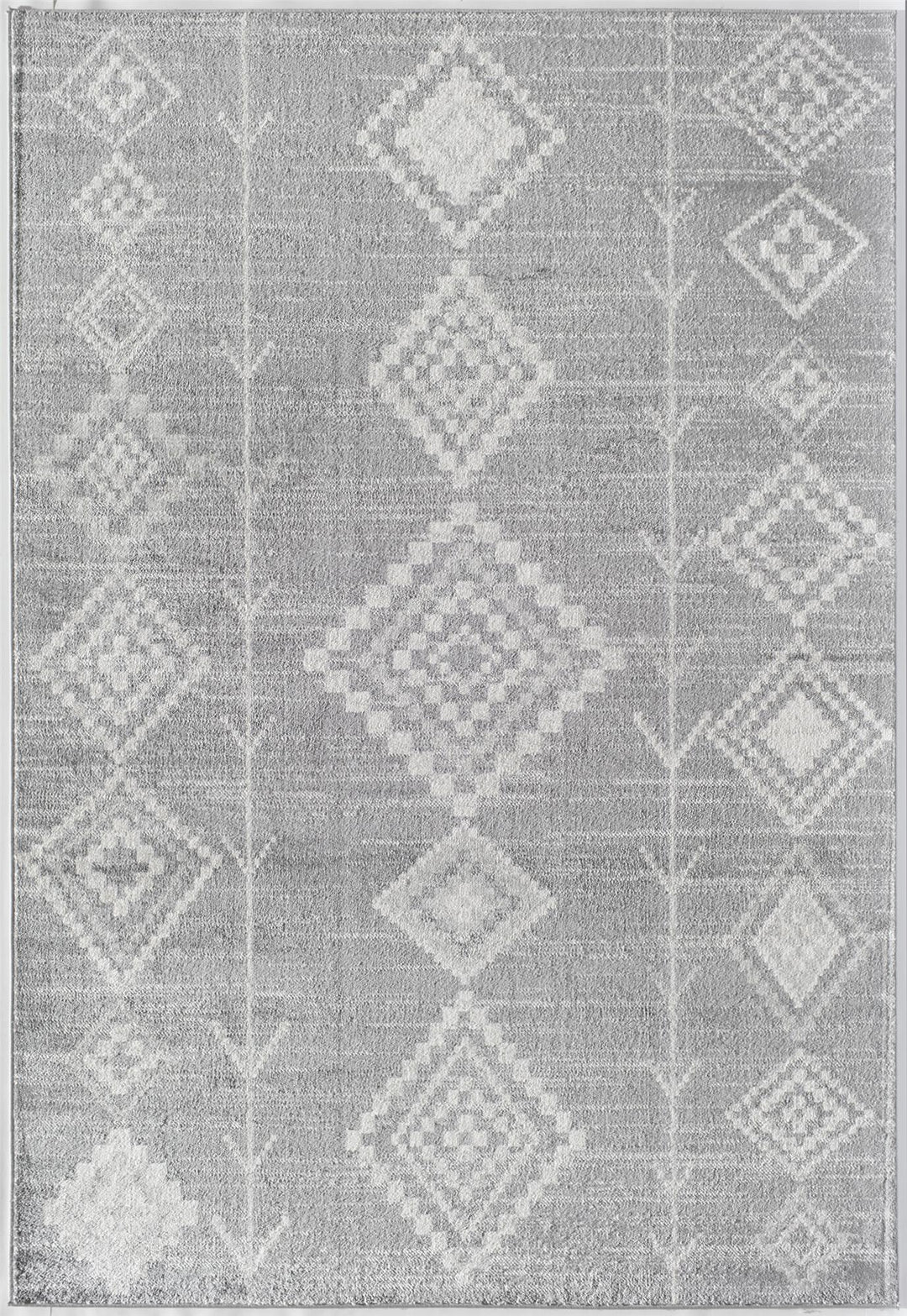 Neutral driftwood tribal rug for minimalist homes -  Gray  -  8'0"x10'0"