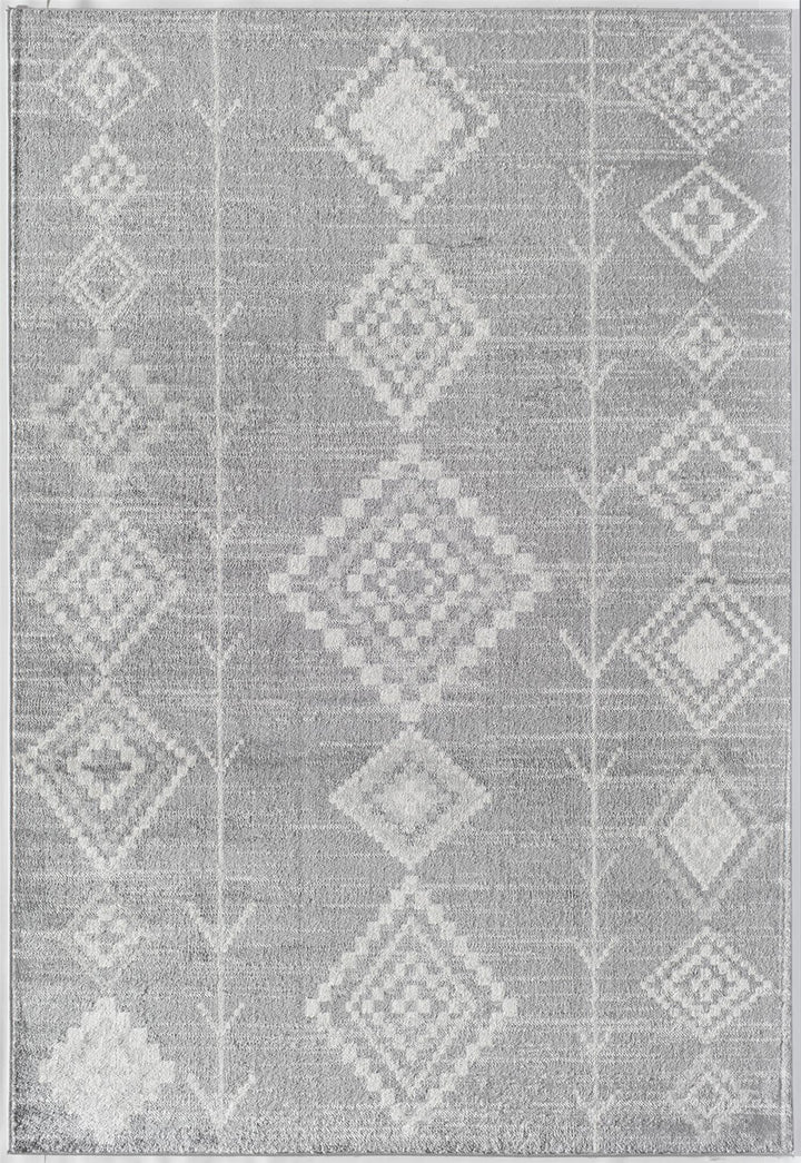 Neutral driftwood tribal rug for minimalist homes -  Gray  -  8'0"x10'0"