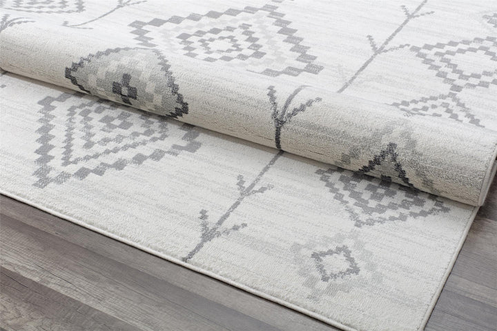 Soleil native light gray rug designs -  Light Gray  -  5'0"x7'0"