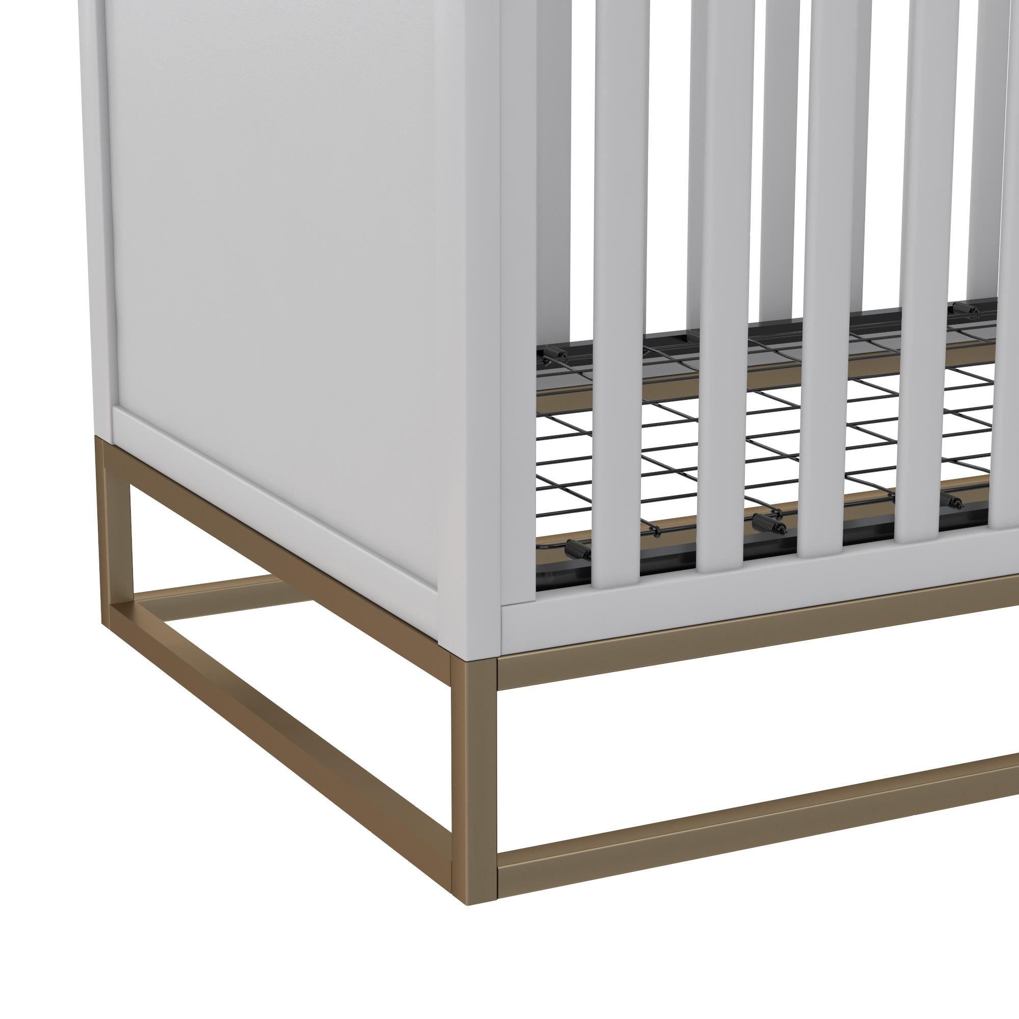 Haven 3 in 1 Wood Crib with Metal Base