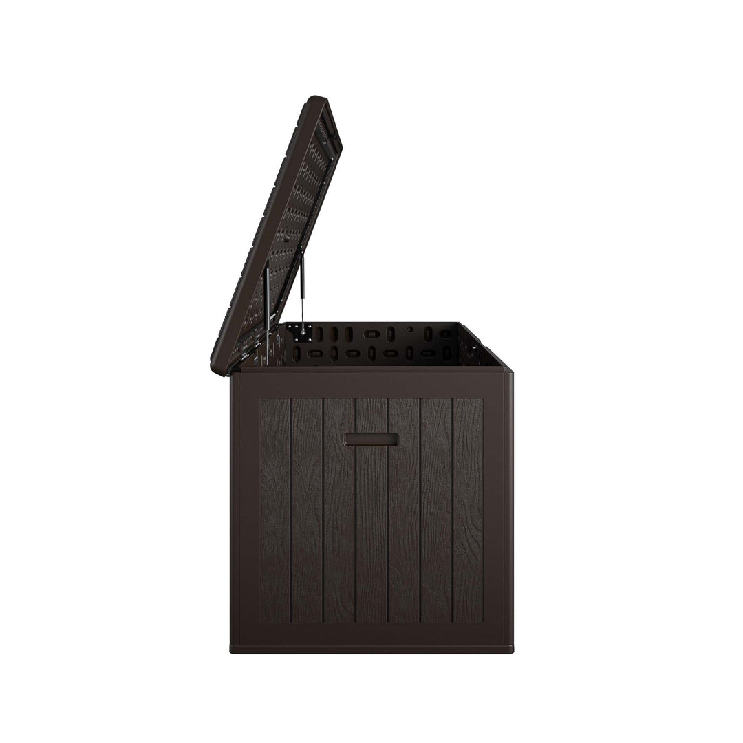 Large 150 Gallon Outdoor Storage Box - Dark Brown