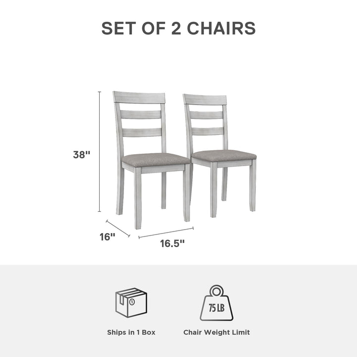 Dining room chairs set by DHP -  Oyster 