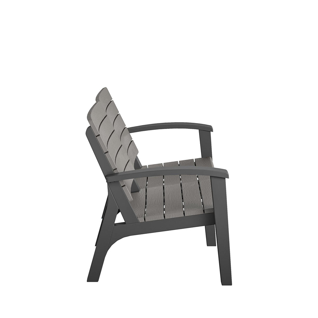 4 Piece Resin Conversation Set - Graphite Grey