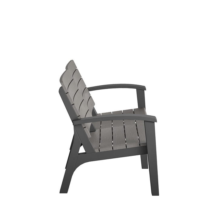 4 Piece Resin Conversation Set - Graphite Grey