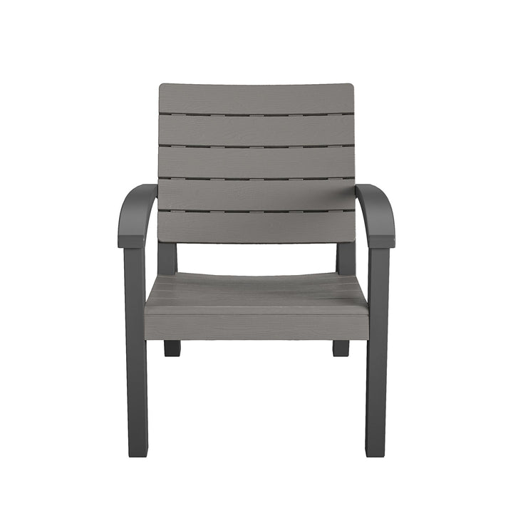 4 Piece Resin Conversation Set - Graphite Grey