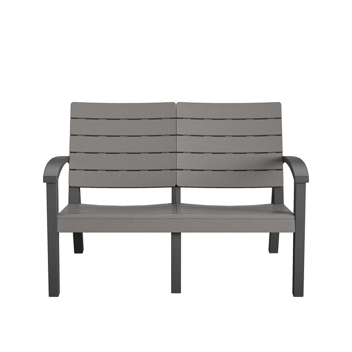 COSCO 4 Piece Resin Conversation Set - Graphite Grey