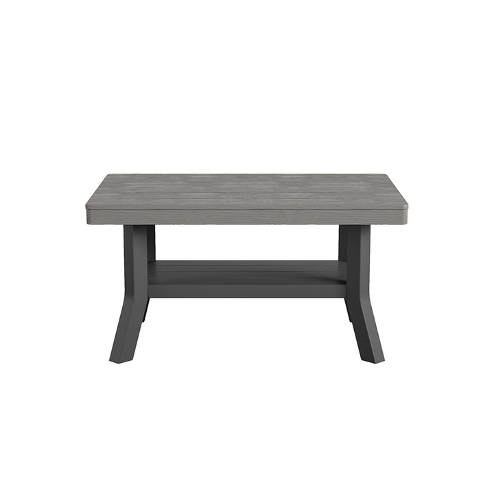 4 Piece Resin Conversation Set - Graphite Grey