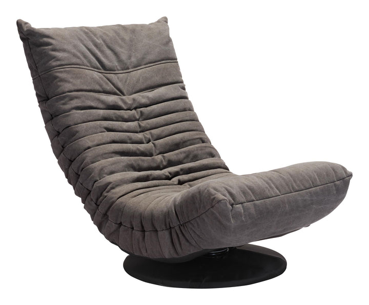 Modern aesthetics with Glover's swivel tufted chair -  Gray