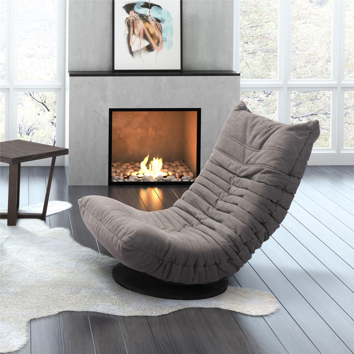 Stylish seating solution by Glover with swivel base -  Gray