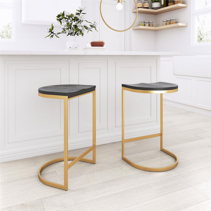 Melinda's counter stools with integrated footrest -  N/A