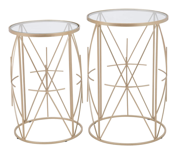 Alys contemporary side table duo -  N/A