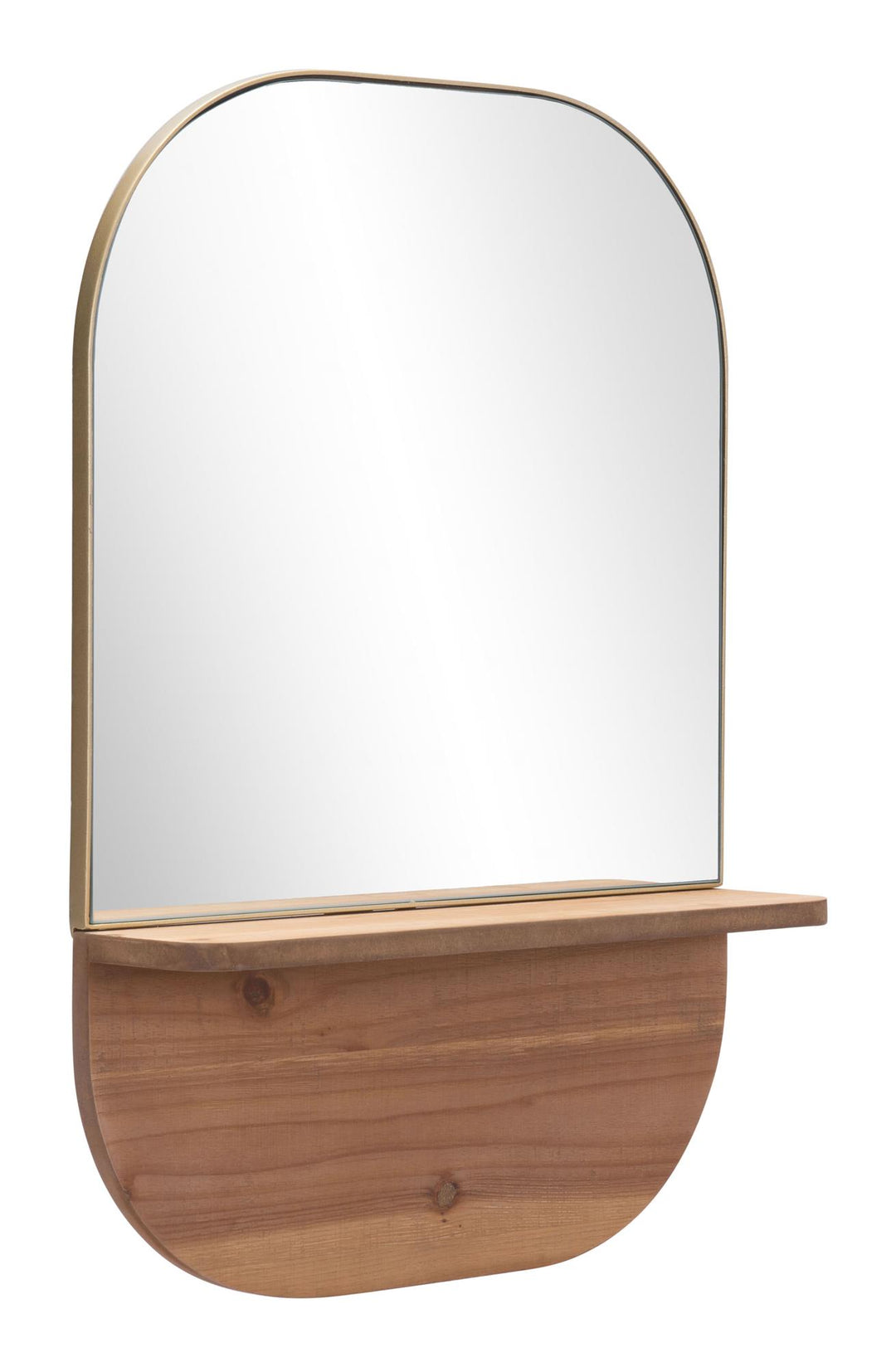 Leah designed mirror with vertical shelf feature -  N/A