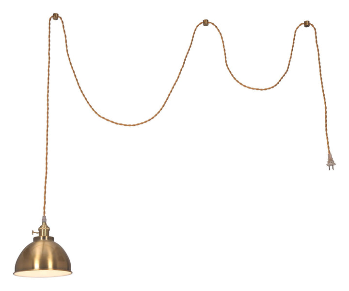 Stylish brass lamp by Jarvis with contemporary rotary design -  N/A