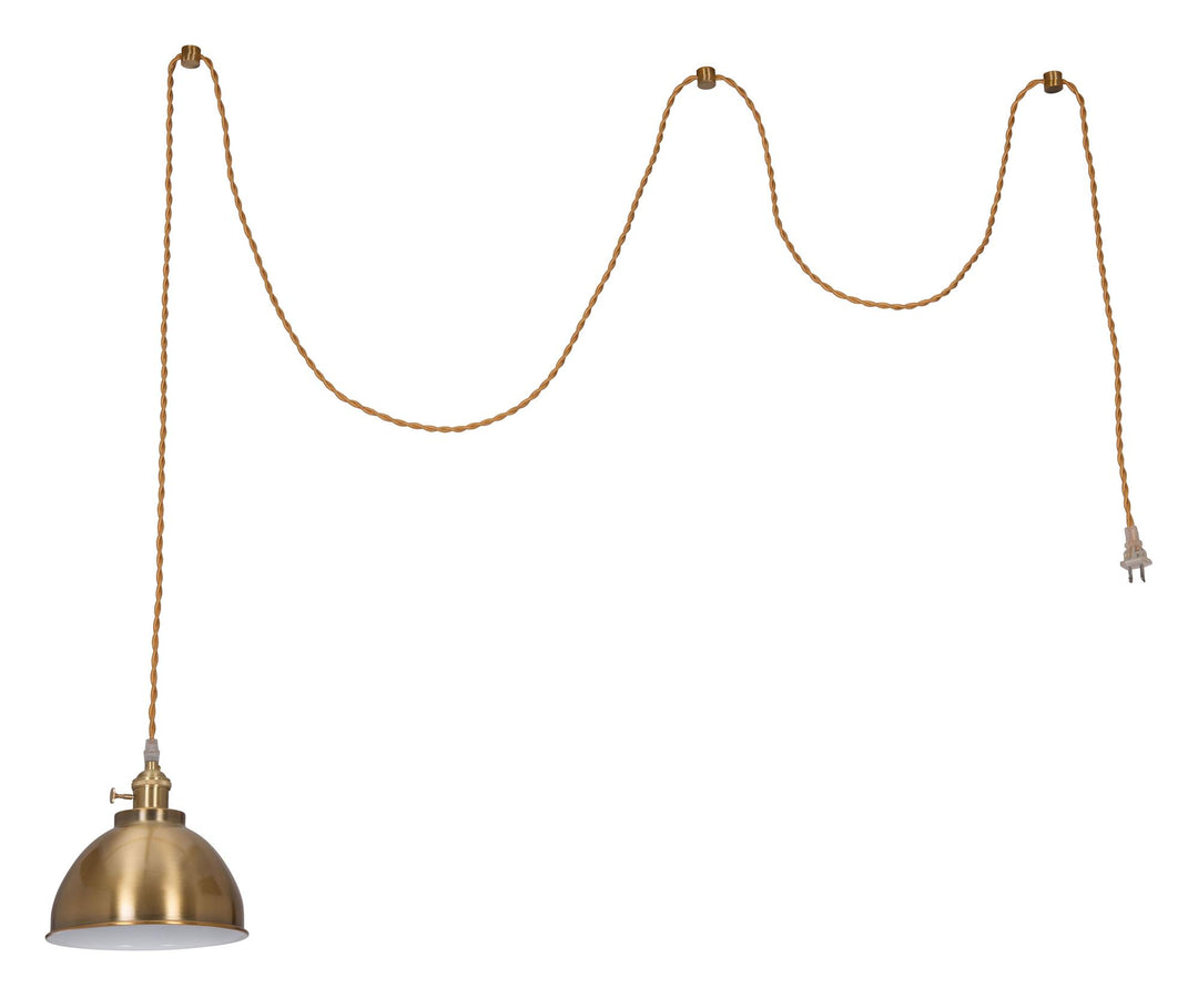 Ceiling lamp with brass finish and rotary switch by Jarvis -  N/A