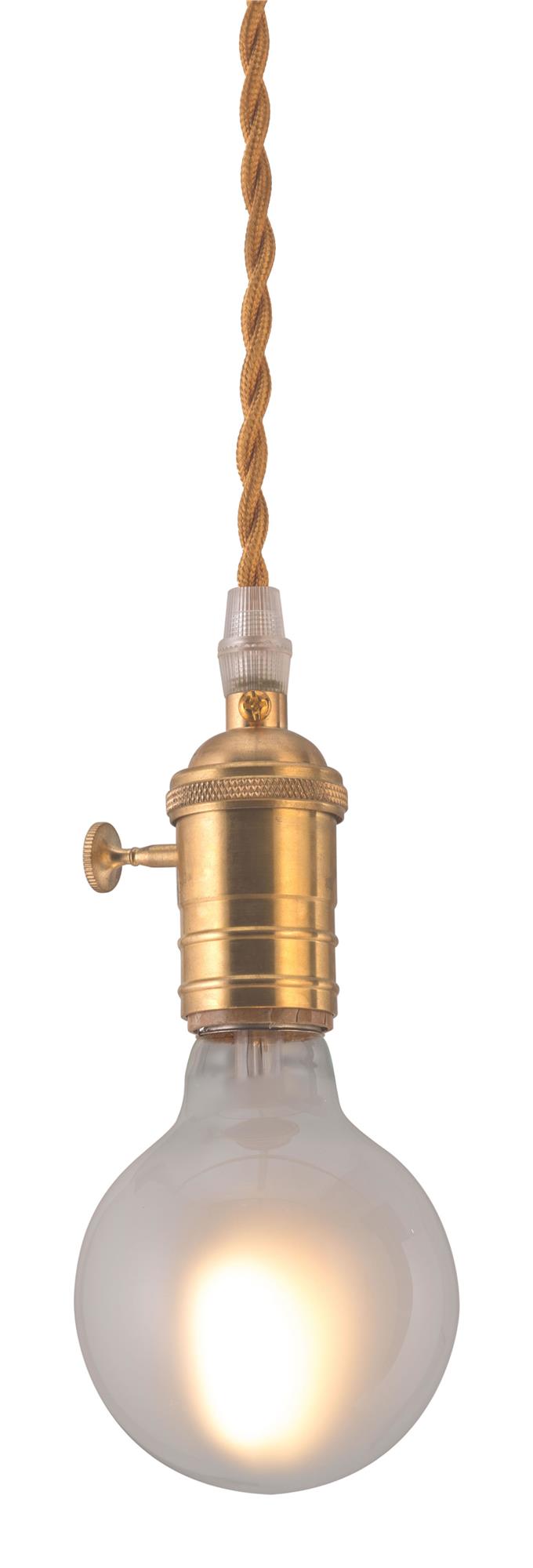Brass-made ceiling light with rotary switch by Giu -  N/A