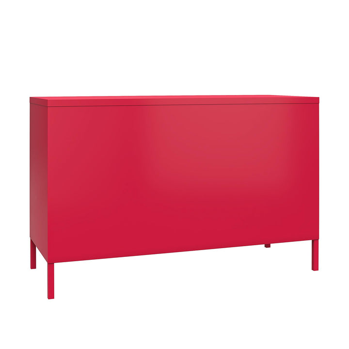 Cache 2 Door Metal Locker Accent Cabinet - Magenta