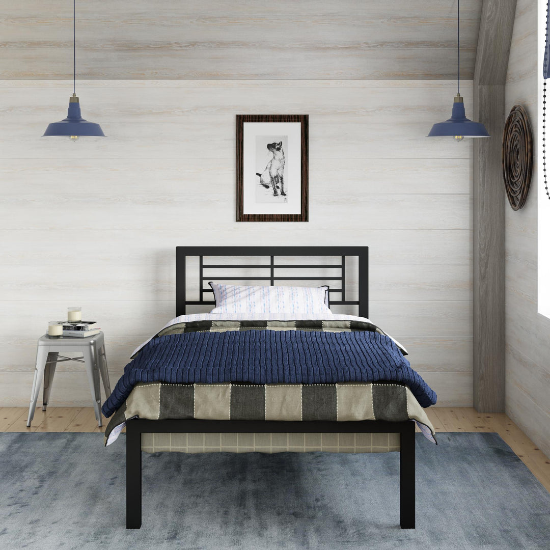 Twin Metal Bed - Black - Twin
