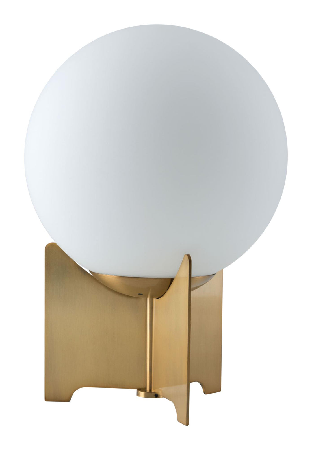 Pearl-designed lamp in white with brass highlights -  N/A