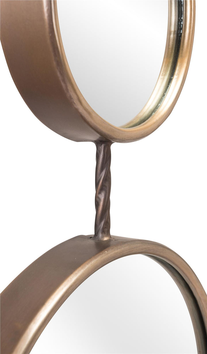 Stylish Ophelia mirror in bronze for vertical display -  N/A