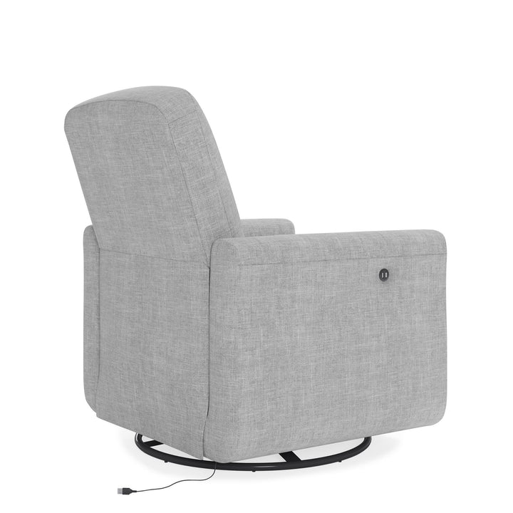 Step Swivel Nursery Chair with USB Charger - Light Gray
