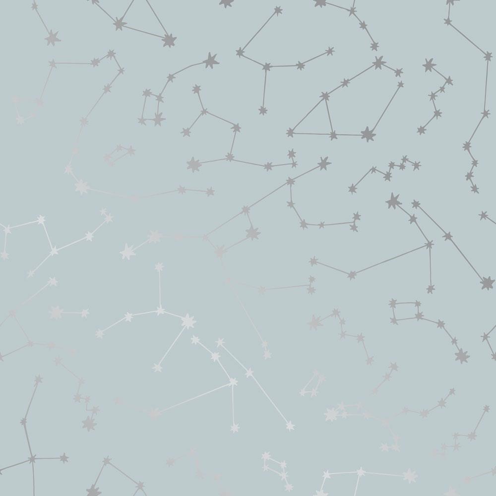 Constellations Powder Peel and Stick Wallpaper - Powder Blue